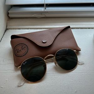 AUTHENTIC round metal Ray Bans